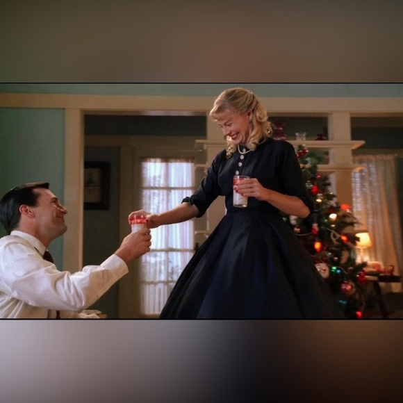 1950s Black Dress - Picture 3 of 10